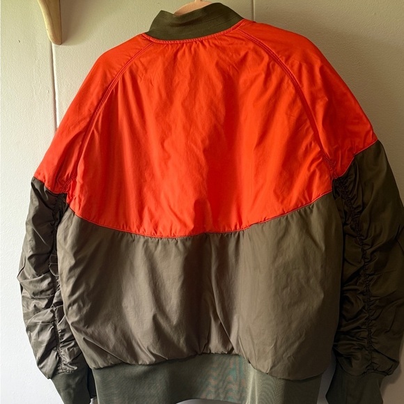 XXL Nike MA-1 Reversible Bomber Jacket Olive Green Men's Bomber Jacket - Picture 2 of 16